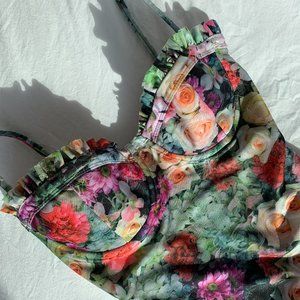 Wildfox Fairy Wall Ruffle Swimsuit, M